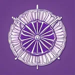 ornate purple parasol image